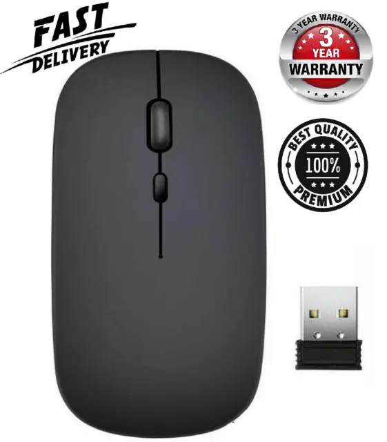 Wireless Mouse 2.4 GHz Cordless Mice Optical Scroll For PC Computer Laptop + USB