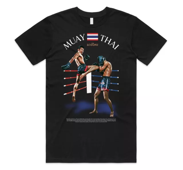 T-shirt stile vintage Muay Thai grafica kick boxing arti marziali regalo
