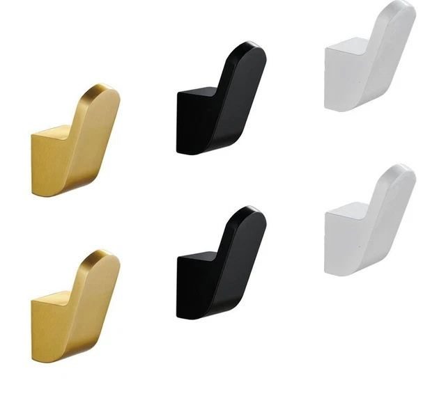 Bathroom Towel Hooks Clothes Hanger Coat Hook In Wall Rustproof Mixed 2 to 6 Pcs