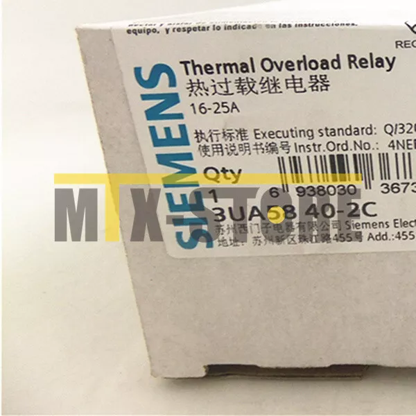 1PCS Brand New Siemens Thermal Overload Relay 3UA5840-2C 16-25A 3UA5 840-2C