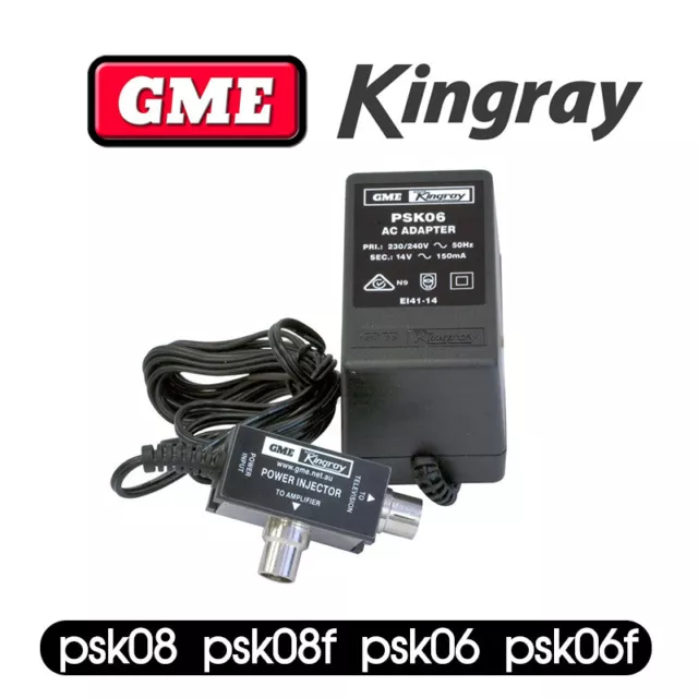 KINGRAY 17.5V AC 100MA 14V DC 150MA POWER SUPPLY PAL 'F' TYPE Injector