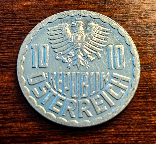 1987 Austria 10 Groschen Coin KM#2878 Ungraded 6816