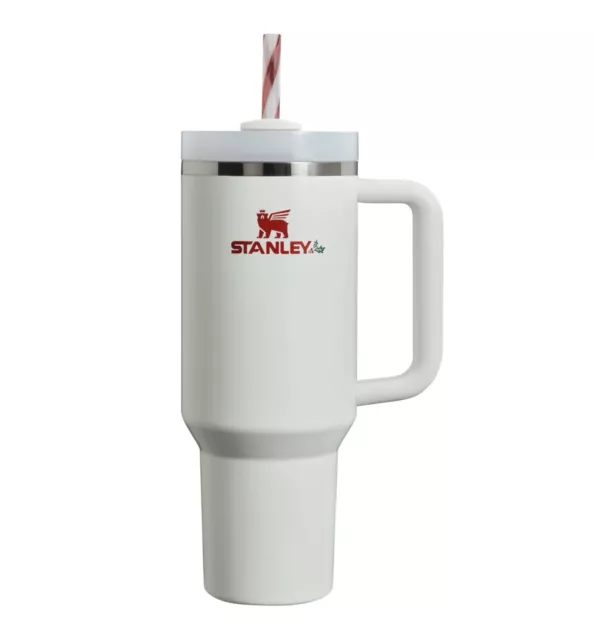 New Limited Edition Stanley 40oz Tumbler Mistletoe Twist with Straw
