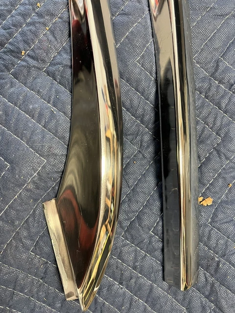 1962 Mercury Monterey stainless trim behind door- 1 pair