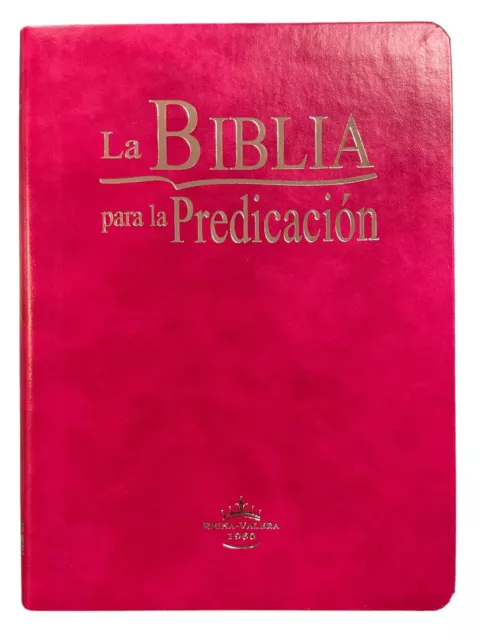 Biblia Para La Predicacion Con Indice RVR60,  Imitacion Piel Purpura