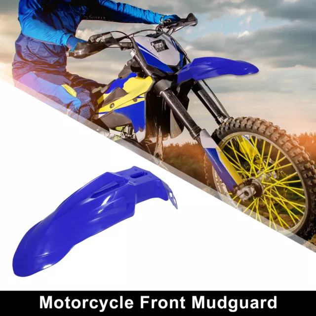 Motorcycle Front Fender Dirt Bike Front Mudguard for Motocross Off Road Blue