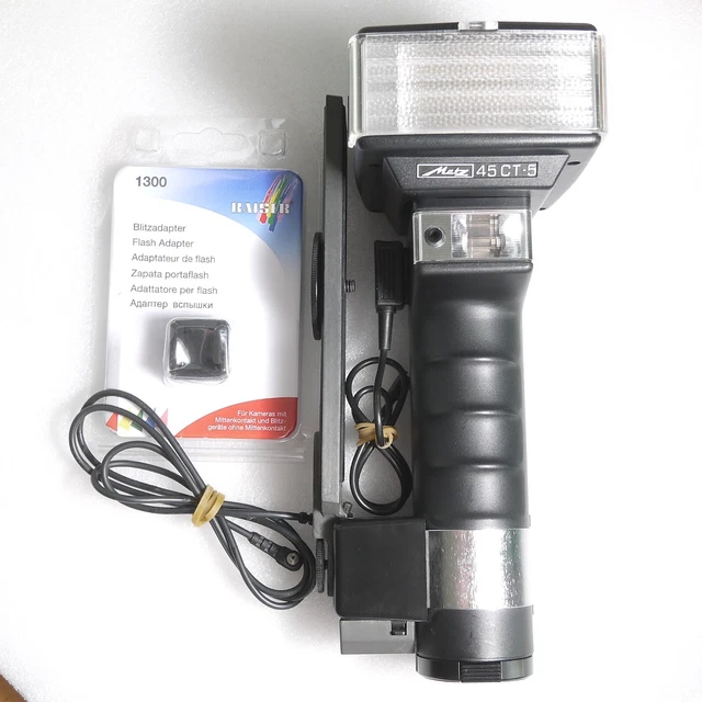 Metz Mecablitz 45 CT5 CT 5 Electronic Handle Mount Flash 45-39 Holder Diffuser