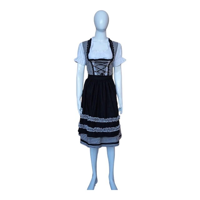 Dirndl Dress German Oktoberfest Bavarian Beer Wench Costume Maid Festival Party