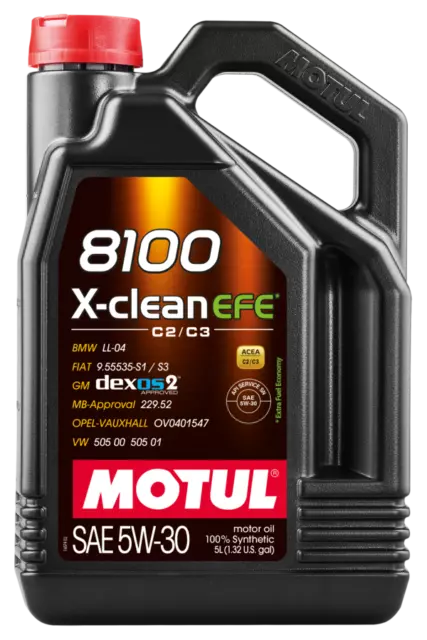 MOTUL Huile de graissage moteur 8100 X-CLEAN EFE C2/C3 5W30 5L