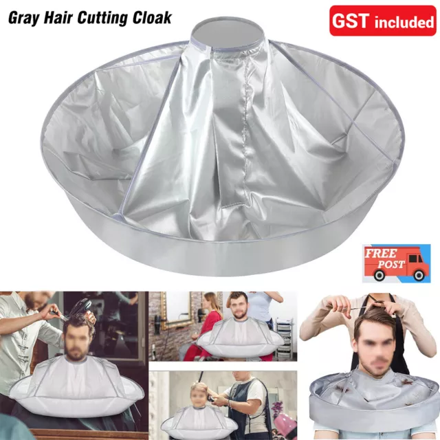 Barber Gown Cloth Hair Cutting Cape Cloak Umbrella Hairdressing Salon Home Use