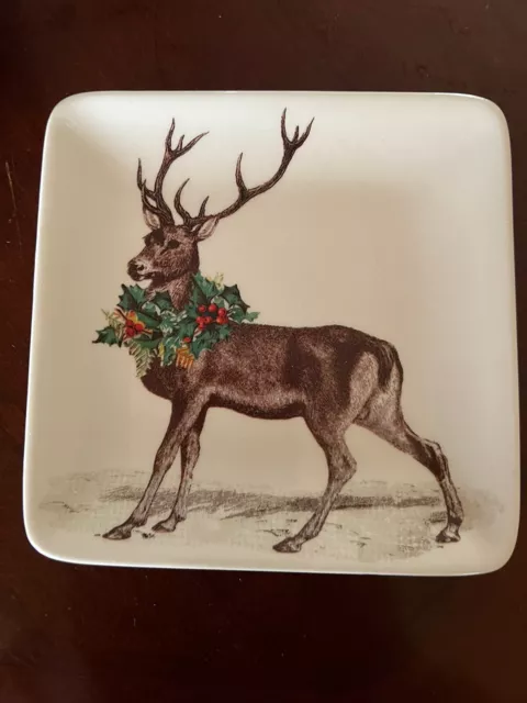 Pottery Barn Silly Stag appetizer plate
