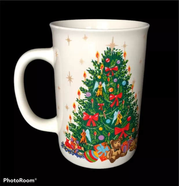 Vintage Otagiri USA Christmas Tree Tall Mug Coffee Cup Advantage Collection Gift