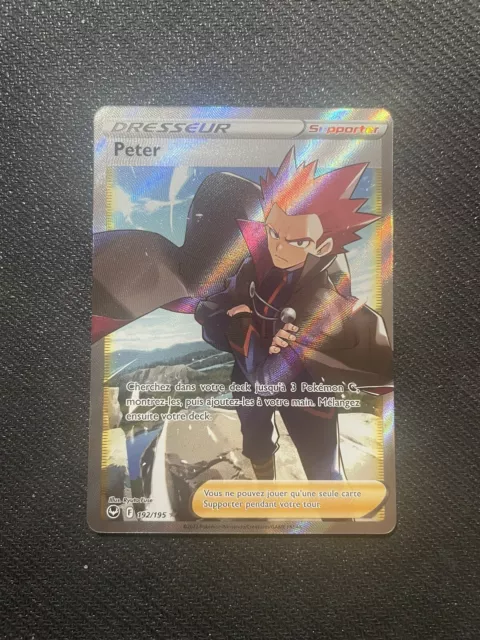 Carte Pokémon Peter Full Art Tempête Argentée EB12 192/195 Fr Ultra Rare