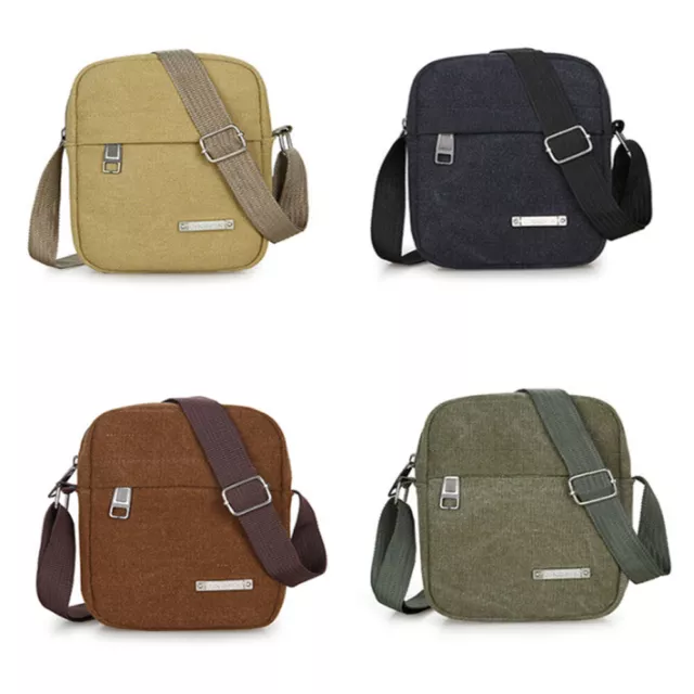 Men's Messenger Bag Cross Body Shoulder Canvas Handbag Utility Travel Work Bag