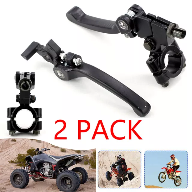 2 PACK Pit Dirt Bike Snap Back Brake Clutch Lever 50/110/125/140/160cc Pitbike