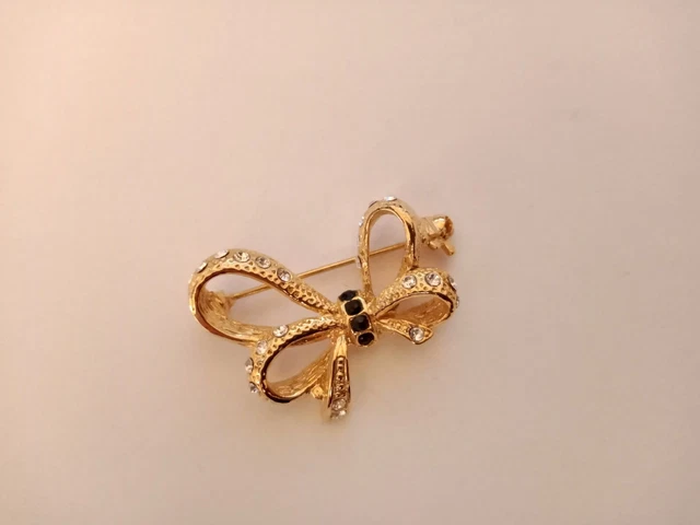 Art Déco - Broche 'Noeud Ruban' - Platne, Damants et Saphrs - Vers