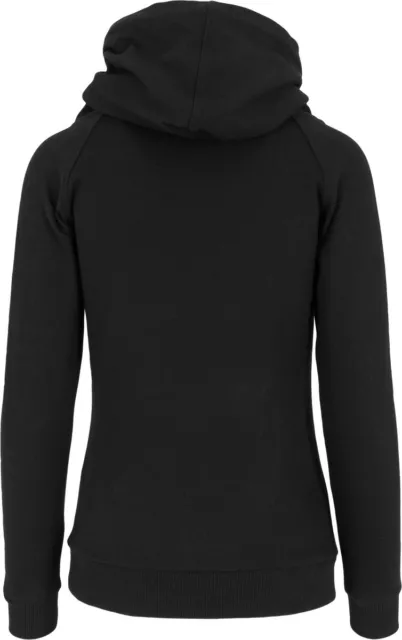 Felpa con cappuccio donna Urban Classics donna raglan collo alto felpa con cappuccio nera 2