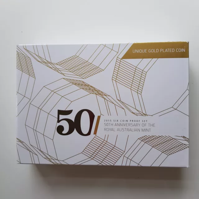 2015 Royal Australia Mint 50th Anniversary Proof Set misssing fifty cent coin