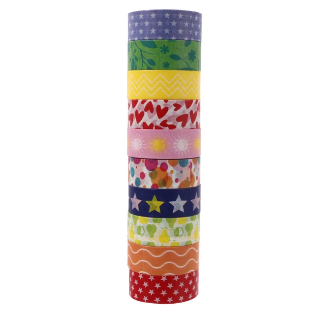 Cinta de Washi de Color Paper Cinta de Washi Color Natural Cinta de Washi Decorar Papel Cinta