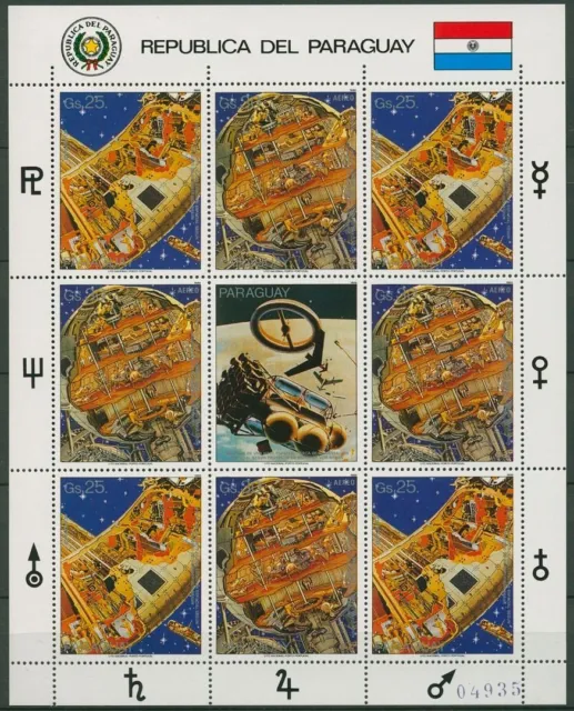 Paraguay 1988 Weltraumfahrt, von Braun Kleinbogen 4204/05 K postfrisch (C18811)