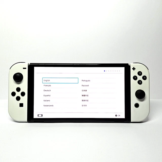 NINTENDO SWITCH OLED Model HEG001 Handheld Console & JoyCons Only FREE