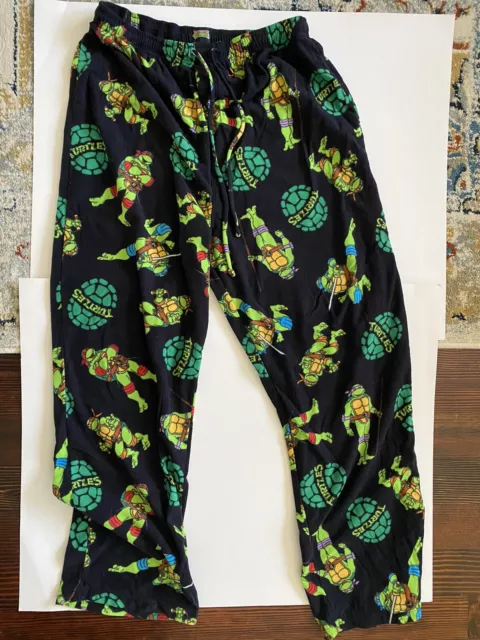 Teenage Mutant Ninja Turtles Mens Lounge Pants TMNT Green Pjs Trousers