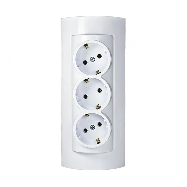 Prise Encastrable Multifonction Noir - 2 Schuko + CAT6 + USB-C + HDMI + Jack 3.5mm