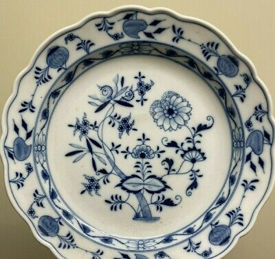 DÉCOR à l'OIGNON  XIX° SAXE MEISSEN ANCIENNE ASSIETTE MEISSEN 