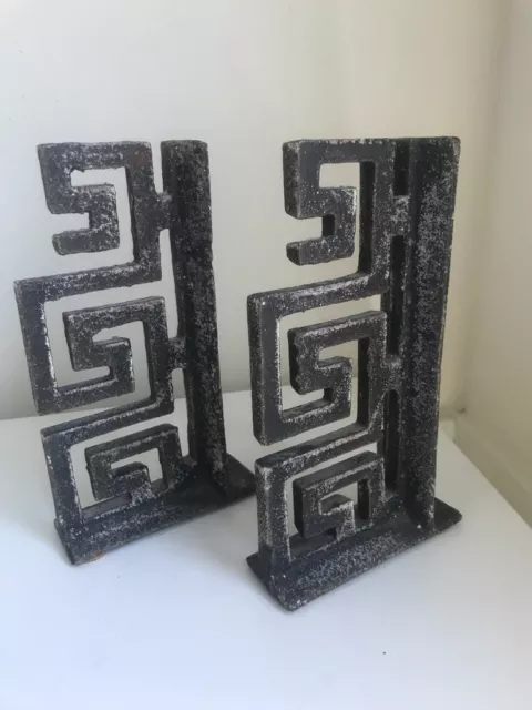 Metal Bookends - Mid-Century Modern