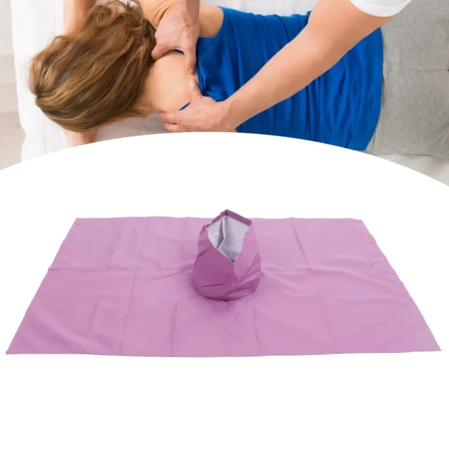 (Purple 50x80cm/19.7x31.5in)Massage Table Sheet Pure Cotton Simple Washable HG5