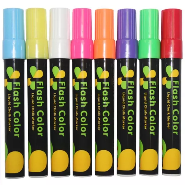Colorful Dual Nib Liquid Chalk Highlighte Fluorescent Marker 6MM Pencil Pen X3P3