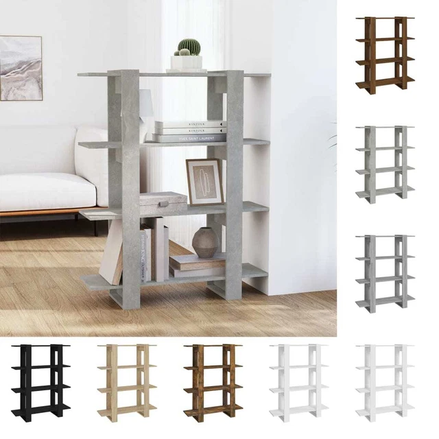 Bücherregal Raumteiler 100x30x123,5cm Standregal Regal mehrere Auswahl vidaXL