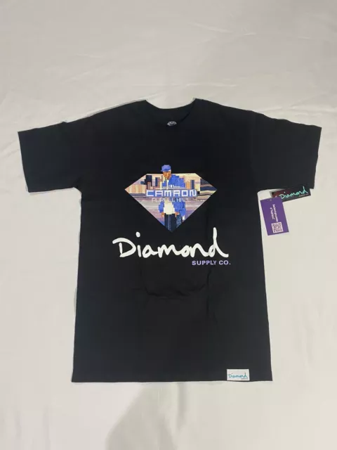 New Mens Small Black Diamond Supply Co Purple Haze Cam’Ron Short Sleeve T Shirt