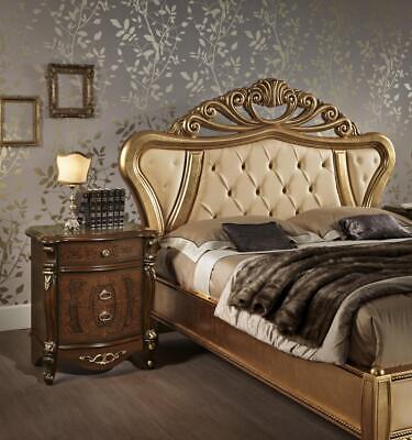 Mesita de noche con 3 cajones madera maciza mesitas de noche dormitorio muebles Italia