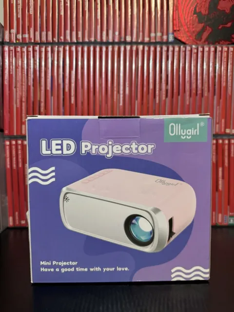OLLYGIRL Mini Projector Bundle for Outdoor Movies Full HD Video Project