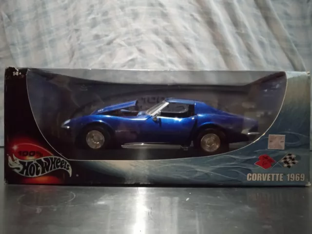 Hot Wheels 1969 Corvette 1 ; 18 Blue