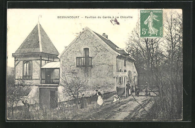 CPA Bessancourt, Pavillon du Garde a la Chicaille 1909
