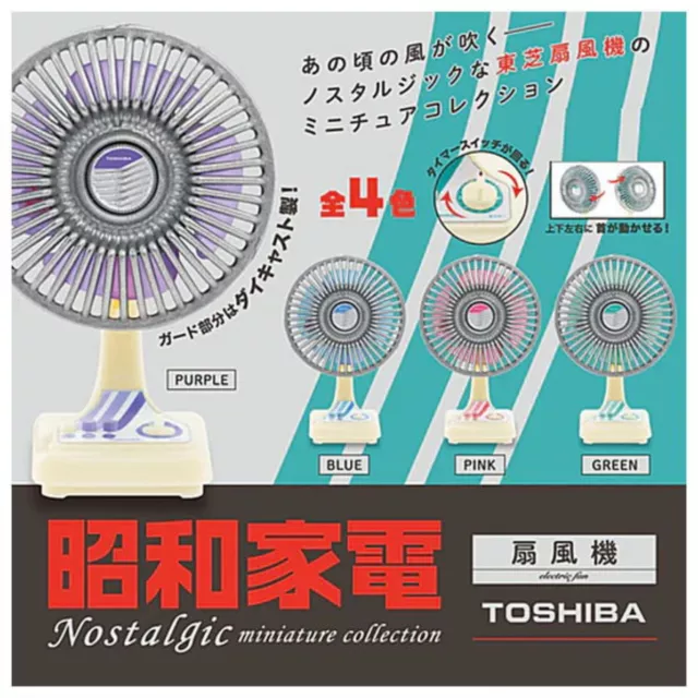 Miniature Collection TOSHIBA Fan Mascot Capsule Toy 4 Types Full Comp Set Gacha