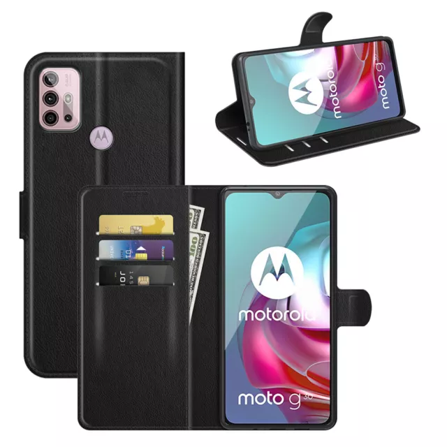 Etui Coque Motorola Moto G10/G20/G30 Étui Portable Portefeuille