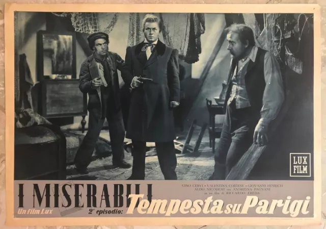 I MISERABILI (TEMPESTA SU PARIGI) Fotobusta cinematografica originale (2)