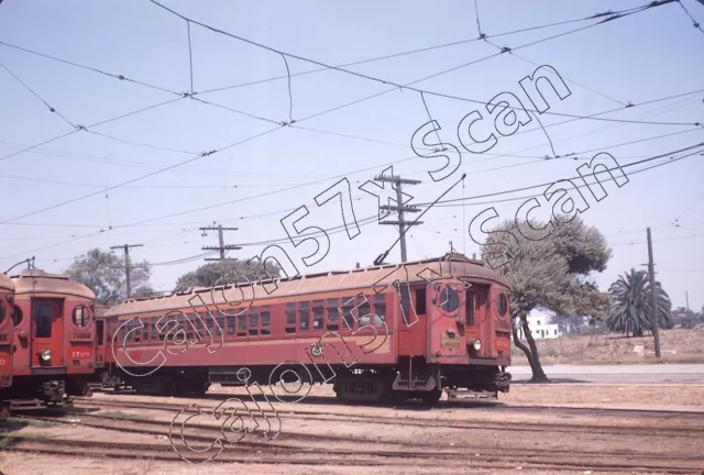 Duplicate slide- LAMTA Los Angeles MTA Electric MU Car 1540 At Long Beach 9/58