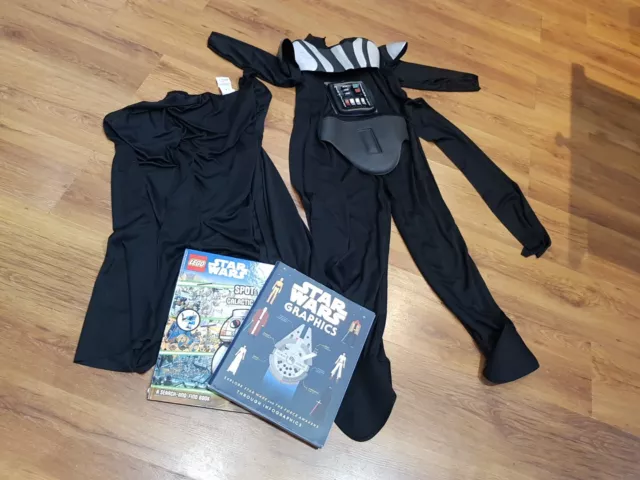 Star Wars Darth Vader Halloween Fancy Dress Costume Medium 5 -7 & Books Book Day