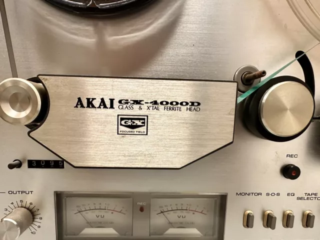 Akai GX-4000D Reel To Reel Tape Recorder Silver Brown UNTESTED 3