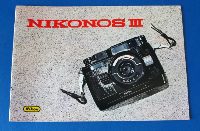 Prospekt Nikonos III Unterwasserkamera von 1978