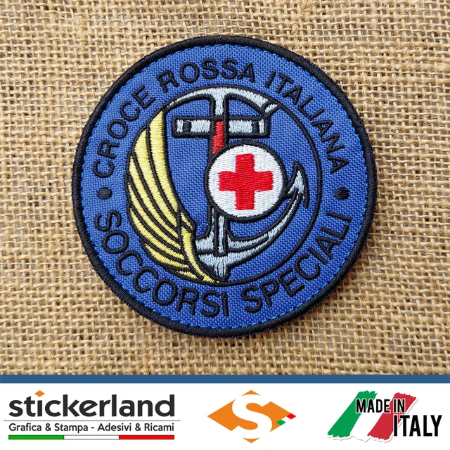 TOPPA O PATCH CROCE ROSSA ITALIANA - SOCCORSO A CAVALLO
