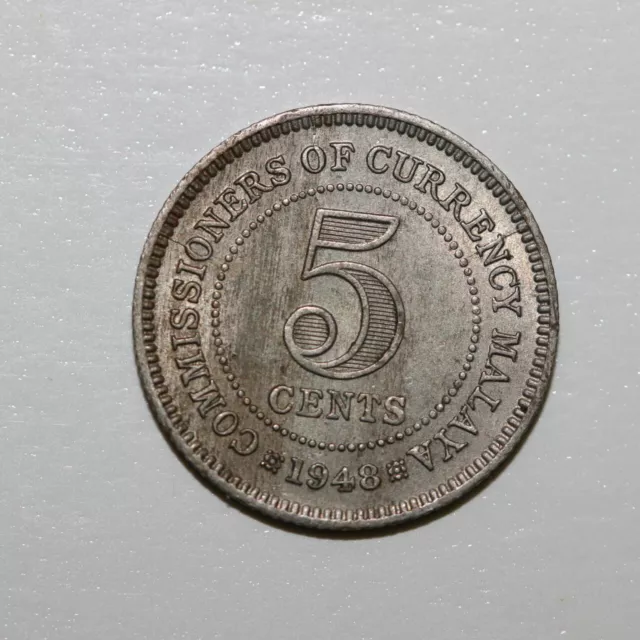 Malaya 5 cent 1948 UNC (JF/R220)
