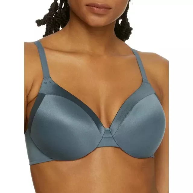 Maidenform Womens Comfort Devotion Extra Coverage T-Shirt Bra 40 D BLUE