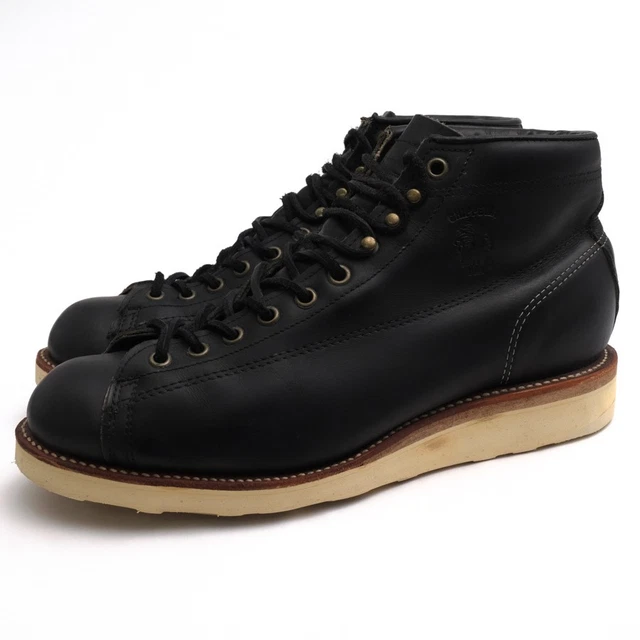 Work Bootrs CHIPPEWA 91072 5-INCH Lace-to-Toe Black Work Boots, Oiled Leather ...