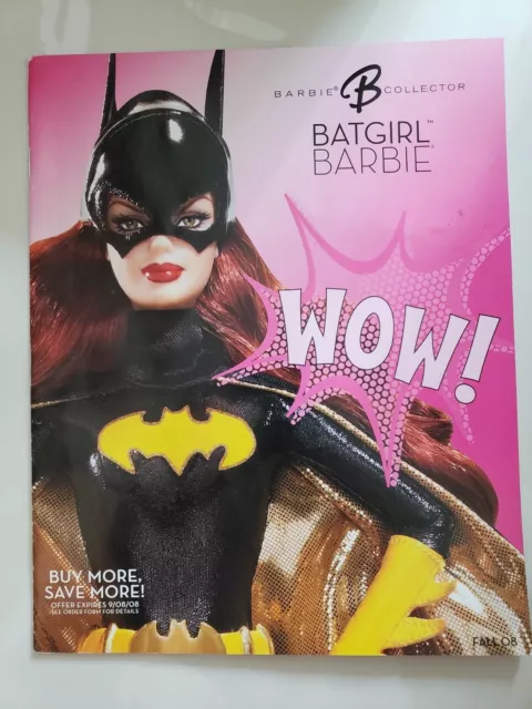 BARBIE COLLECTOR CATALOG Fall 2008 Batgirl Barbie Doll Cover No