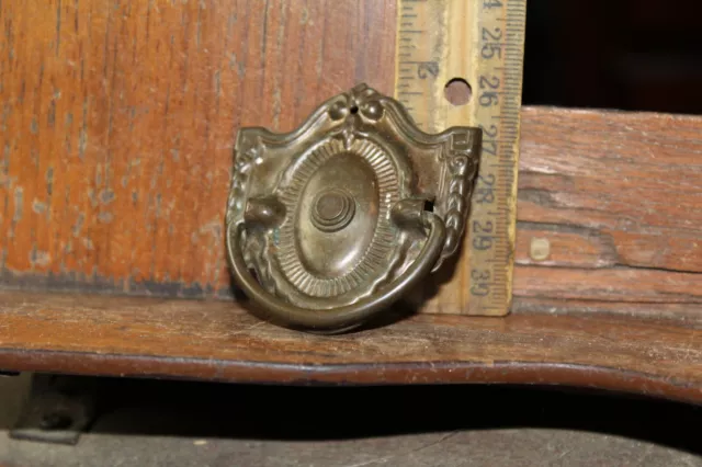 Vintage Brass Ornate Drawer Door Pull
